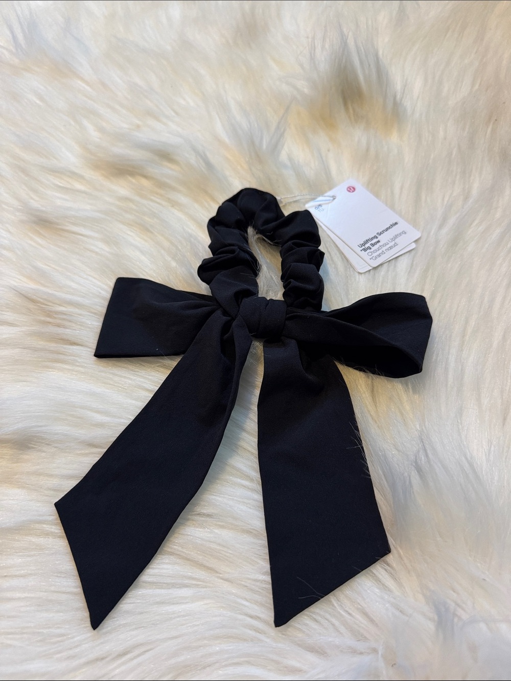 lululemon Uplifting Scrunchie Big Bow, Black